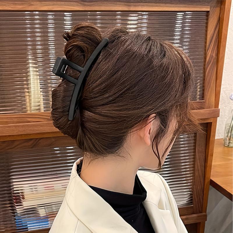 6pcs Large Frosted Hair Claw For Thick Hair Women Girls