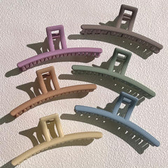 6pcs Large Frosted Hair Claw For Thick Hair Women Girls