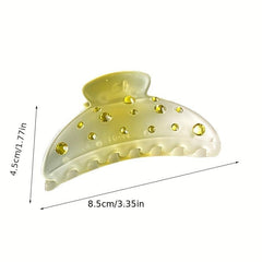 Colorful Rhinestone Jelly Hair Claw