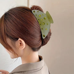 Colorful Rhinestone Jelly Hair Claw