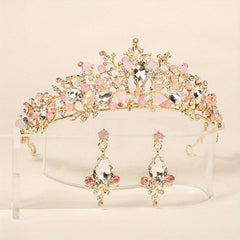 Baroque Style Crystal Jewelry Set for Bridal Wedding