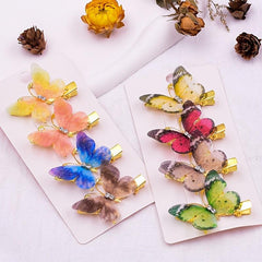 6 Colorful Butterfly Hair Clip for Hair Accessory