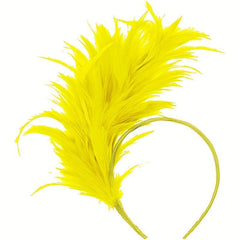 Rainbow Faux Feather Headband Women Girls Birthday Party Hair Accessories