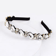 Baroque Rhinestone Thin Hairband for Party