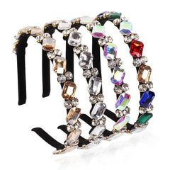 Baroque Rhinestone Thin Hairband for Party