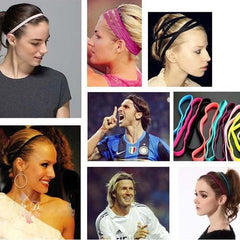 Solid Stretchy Hair Band Non Slip Elastic Headband for Women Girls