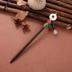 Chinese Style Hairpin Ancient Style Wooden Hair Stick Cheongsam Costume Hair Pin