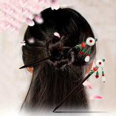 Chinese Style Hairpin Ancient Style Wooden Hair Stick Cheongsam Costume Hair Pin