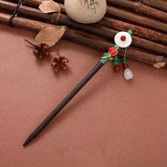 Chinese Style Hairpin Ancient Style Wooden Hair Stick Cheongsam Costume Hair Pin