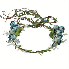 Boho Style Flower Wreath Garland Headdress for Wedding