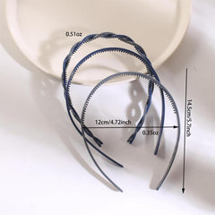 3pcs Candy Headband Set Braided Pattern Non Slip Hair Band Women Girls