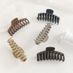 5pcs Large Frosted Hair Claw for Women Girls