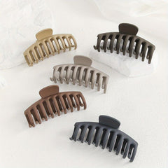 5pcs Large Frosted Hair Claw for Women Girls