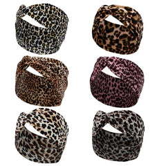Leopard Print Headbands For Women Workout Yoga Sports Hair Band