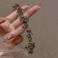 Crystal Crown Hairband Retro Classic Headdress Birthday Party