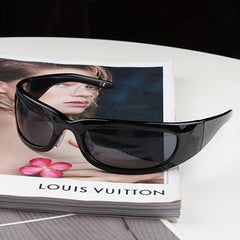 Y2K Wrap Around Sports Sunglasses UV400 Sun Shades For Cycling Fishing