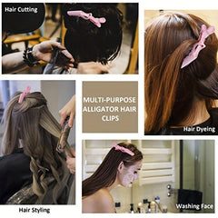 12 Pcs Pink Hair Styling Clip Salon Hair Styler