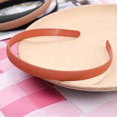 9pcs Matte Headband Skinny Head Hoop Solid Headdress Nonslip Hair Band