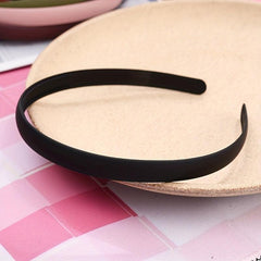 9pcs Matte Headband Skinny Head Hoop Solid Headdress Nonslip Hair Band