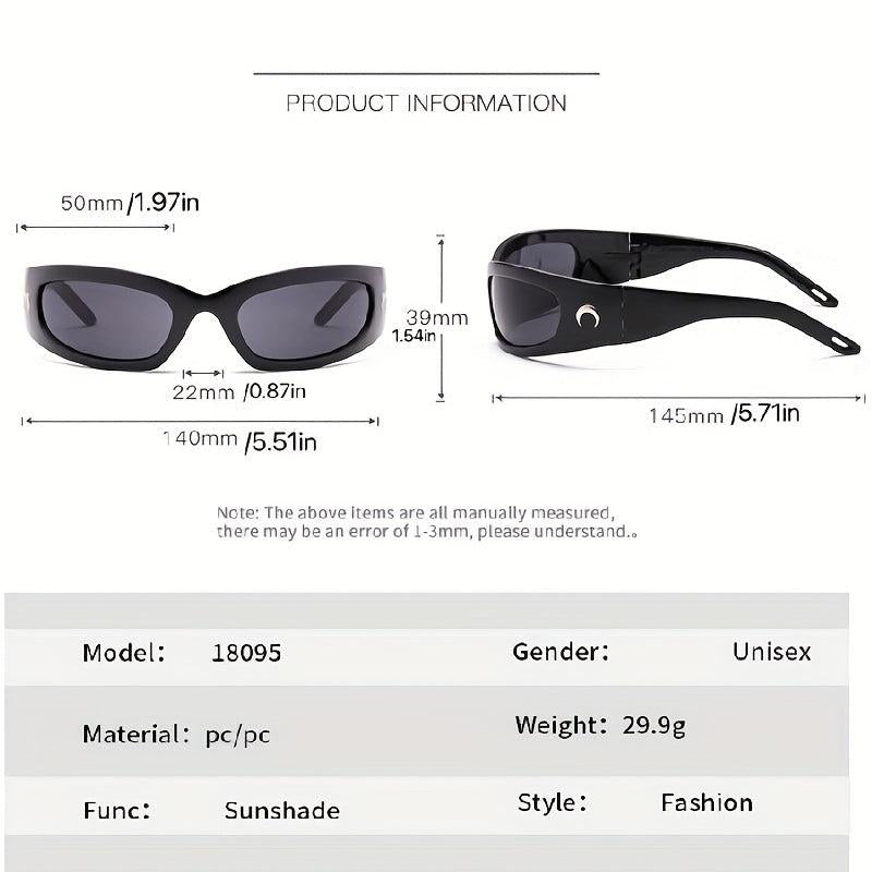 Y2K Wrap Around Sports Sunglasses UV400 Sun Shades