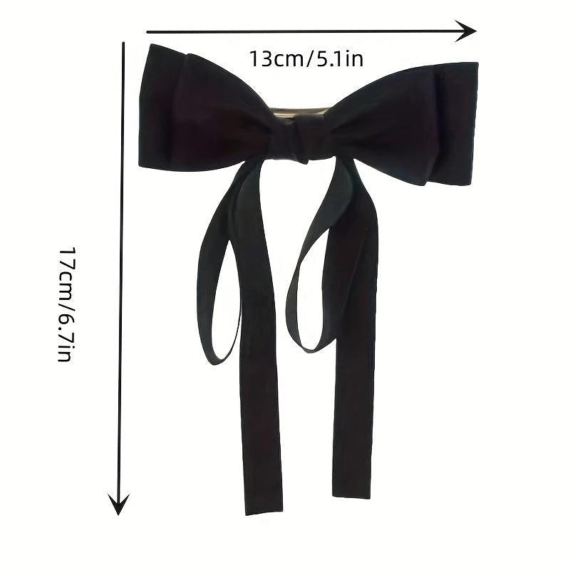 Bowknot Hair Clip Long Ribbon French Barrette Hair Accessories