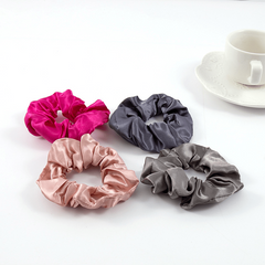 Y2K Satin Scrunchies Large Hair Tie Silky Hair Accessories