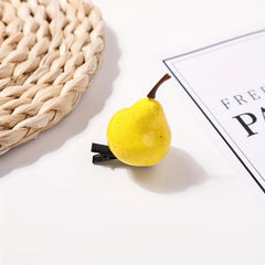 Simulation Pear Shape Hair Clip Funny Duck Billed Side Clip Hair Accessories