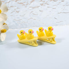 Cute Yellow Duck Hair Clip Cartoon Animal Hair Accessory