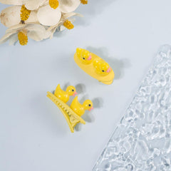 Cute Yellow Duck Hair Clip Cartoon Animal Hair Accessory