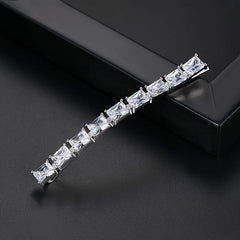 Crystal Longe Hair Clip Bobby Pin Head Jewelry