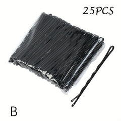 25 Pcs Hair Clips Pins Curly Wavy Slides Bobby Pins Styling Accessories
