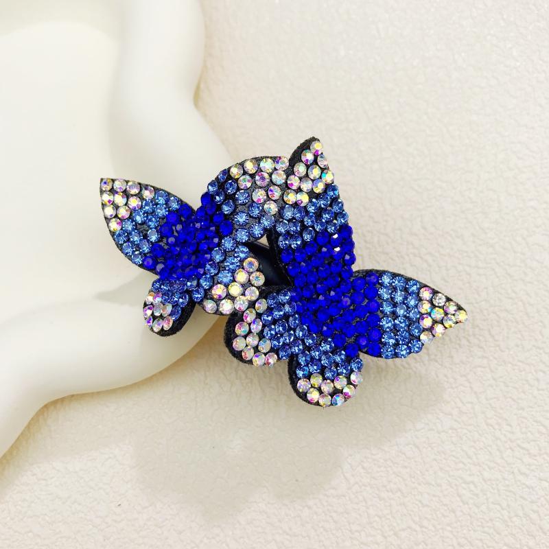 Colorful Rhinestone Butterfly Hair Clip for Women and Girls