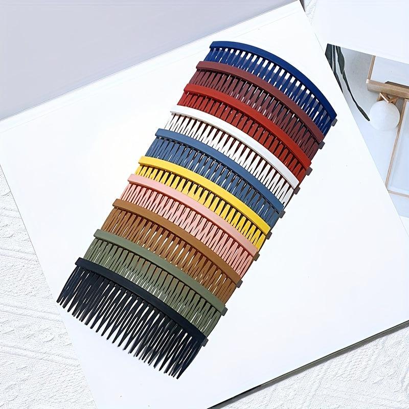 10pcs Frosted Hair Comb Pin for Women Girls