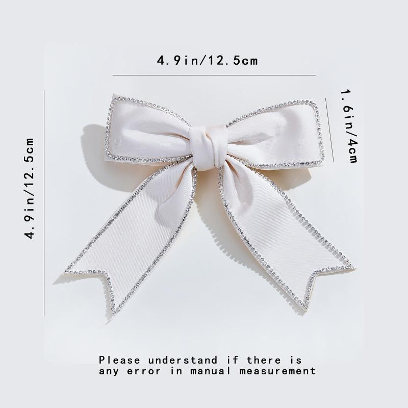 Rhinestone Crystal Bow Hair Tie Hair Clip Hair Accessories