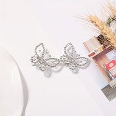 Rhinestone Butterfly Hair Clip Barrette Hair Slides Clip for Women Girls