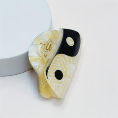 Tai Chi Pattern Hair Claw Acetate Shark Claw Hair Clip