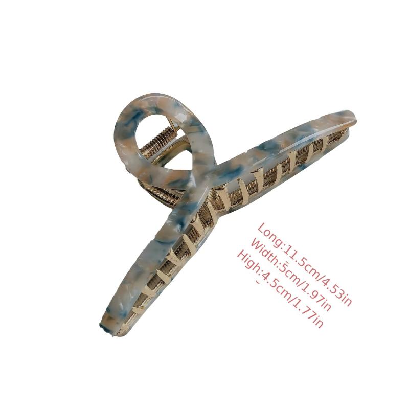 Metal Acetate Hair Claw Clip Strong Hold Hair Jaw Clip