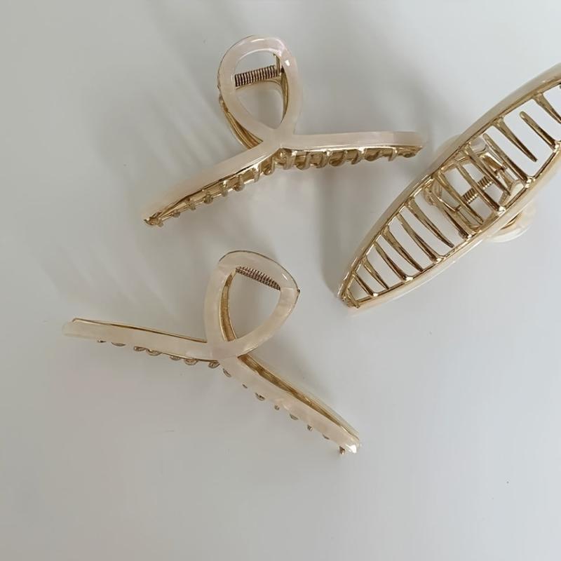 Metal Acetate Hair Claw Clip Strong Hold Hair Jaw Clip