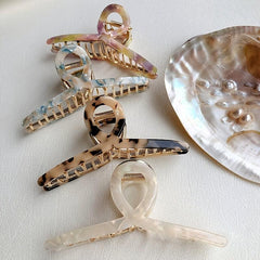 Metal Acetate Hair Claw Clip Strong Hold Hair Jaw Clip