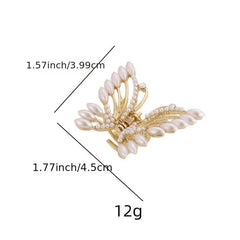 Metal Butterfly Hair Claw Clips for Girls and Women