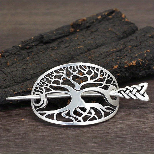 Viking Celtic Crown Hairpin Hair Accessories Silvery Irish Long Hair Decorative