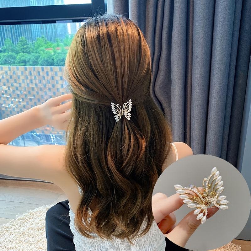 Pearl Mini Hair Claw Clips Wedding Hair Barrettes