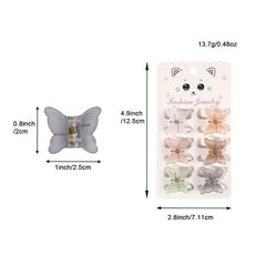 6pcs Small Butterfly Hair Claw Mini Insect Hair Claw Accessory for Women