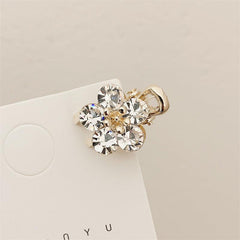 Crystal Flower Mini Hair Claw Clip Vintage Hairclip Hair Accessories