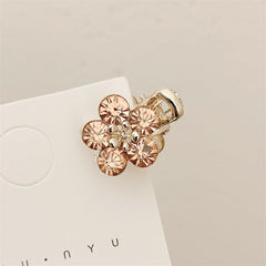 Crystal Flower Mini Hair Claw Clip Vintage Hairclip Hair Accessories