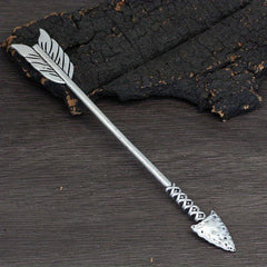 Viking Celtic Hair Clip Silvery Ax Hairpin Witch Sword Hair Stick Amulet