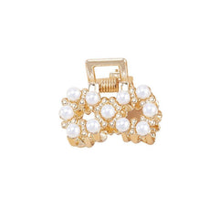 Sweet Mini Metal Claw Clip With Pearl Barrettes Hairpins Hair Accessories