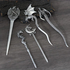 Vintage Dragon Hairpin Viking Metal Hair Sticks Women's Hair Accessories Jewelry