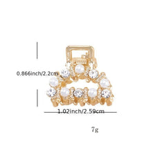 Rhinestone Pearl Hair Claw Shark Claw Holder