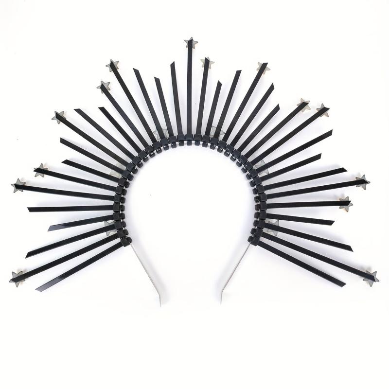 Vintage Spiked Headband Gothic Hair Hoop for Women